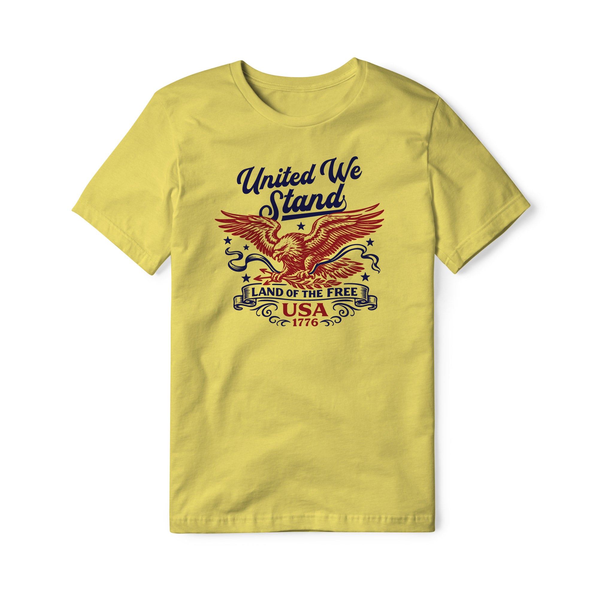 United We Stand Eagle Cotton Tee - Red