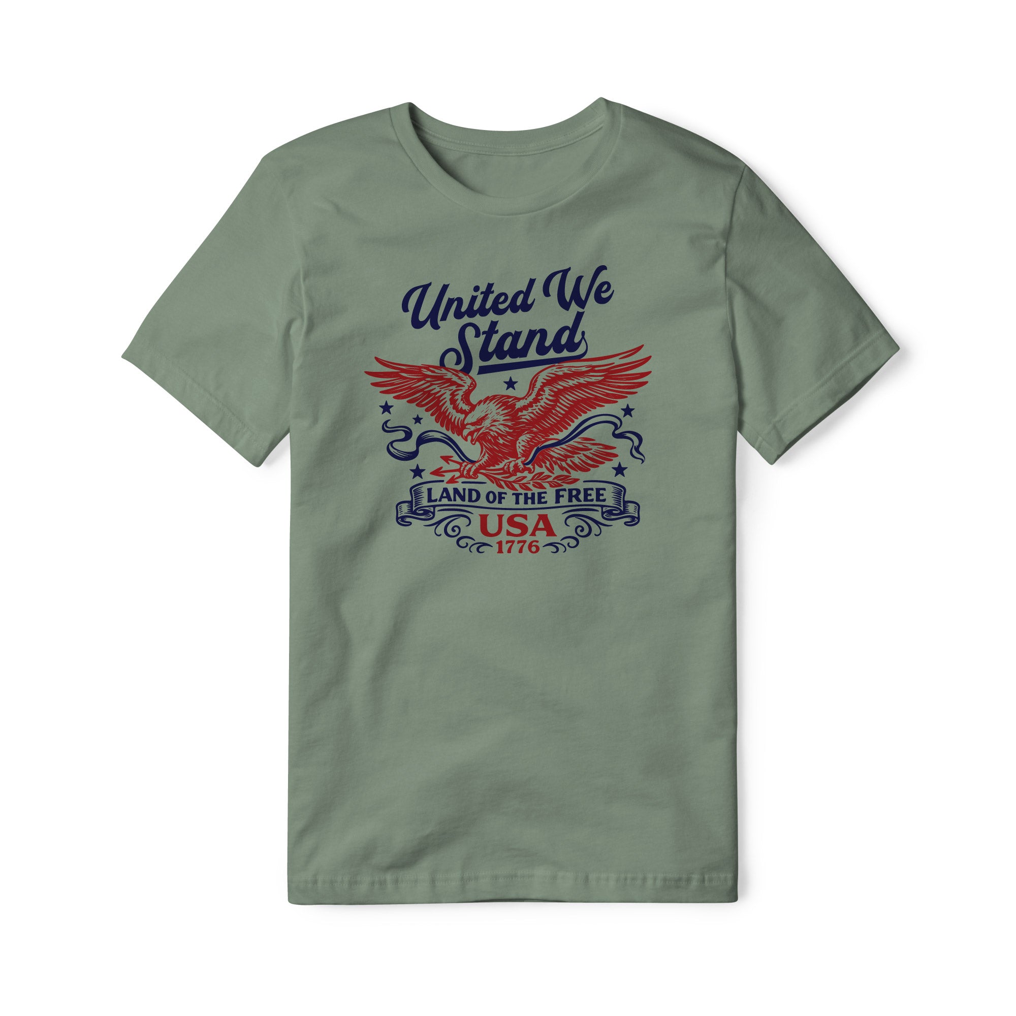 United We Stand Eagle Cotton Tee - Red