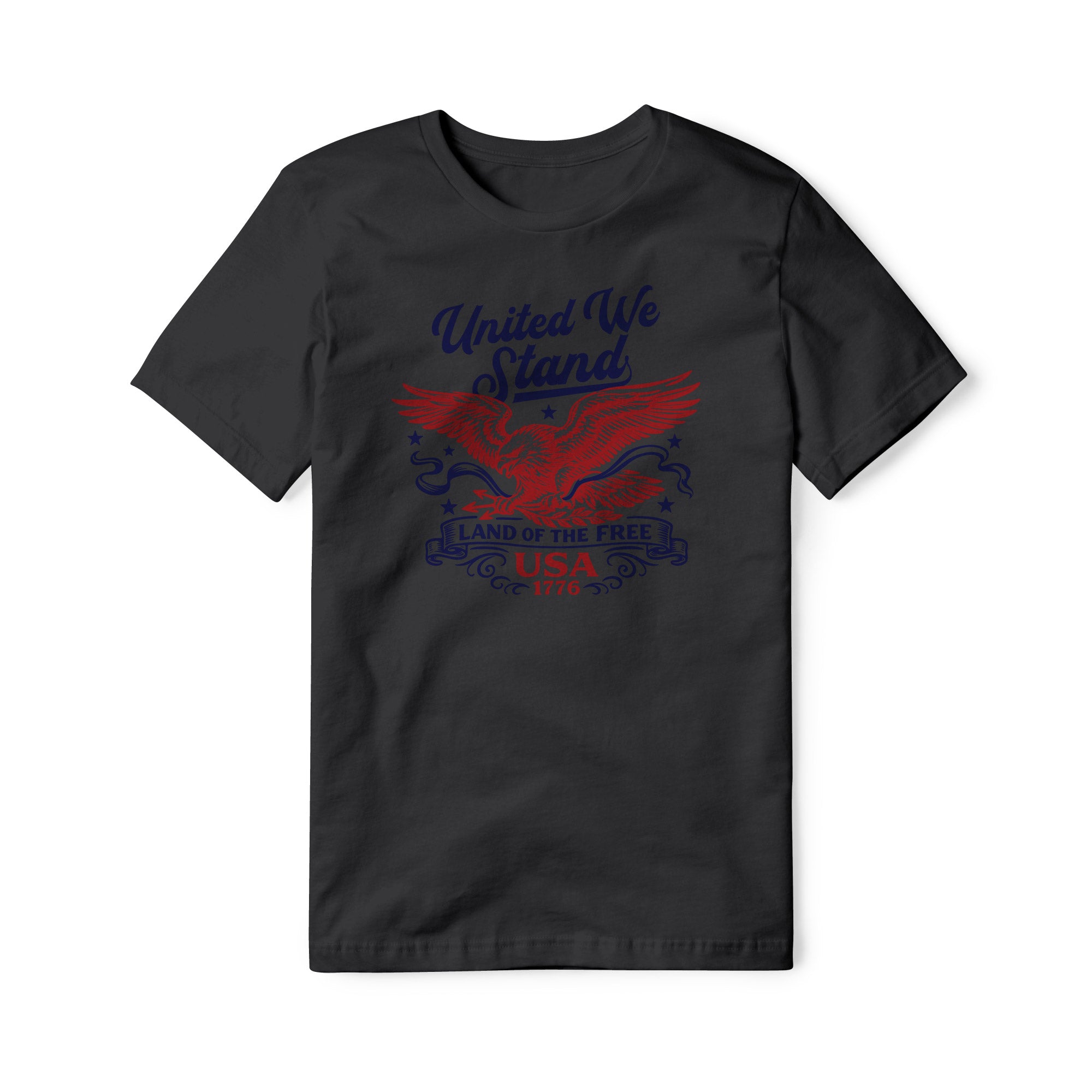 United We Stand Eagle Cotton Tee - Red