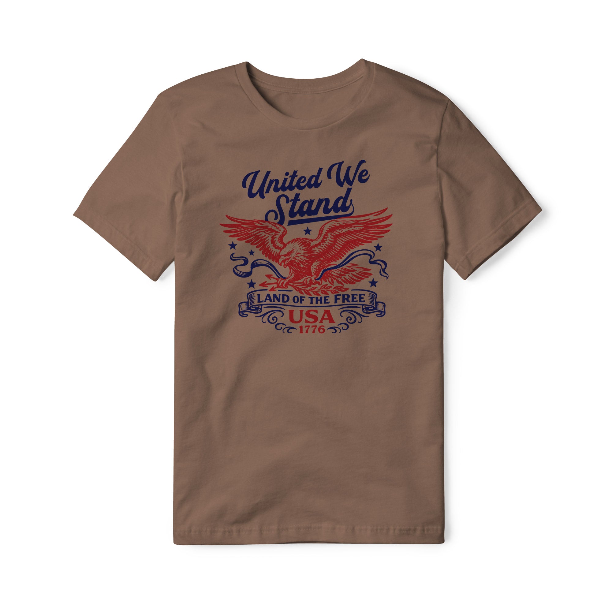 United We Stand Eagle Cotton Tee - Red