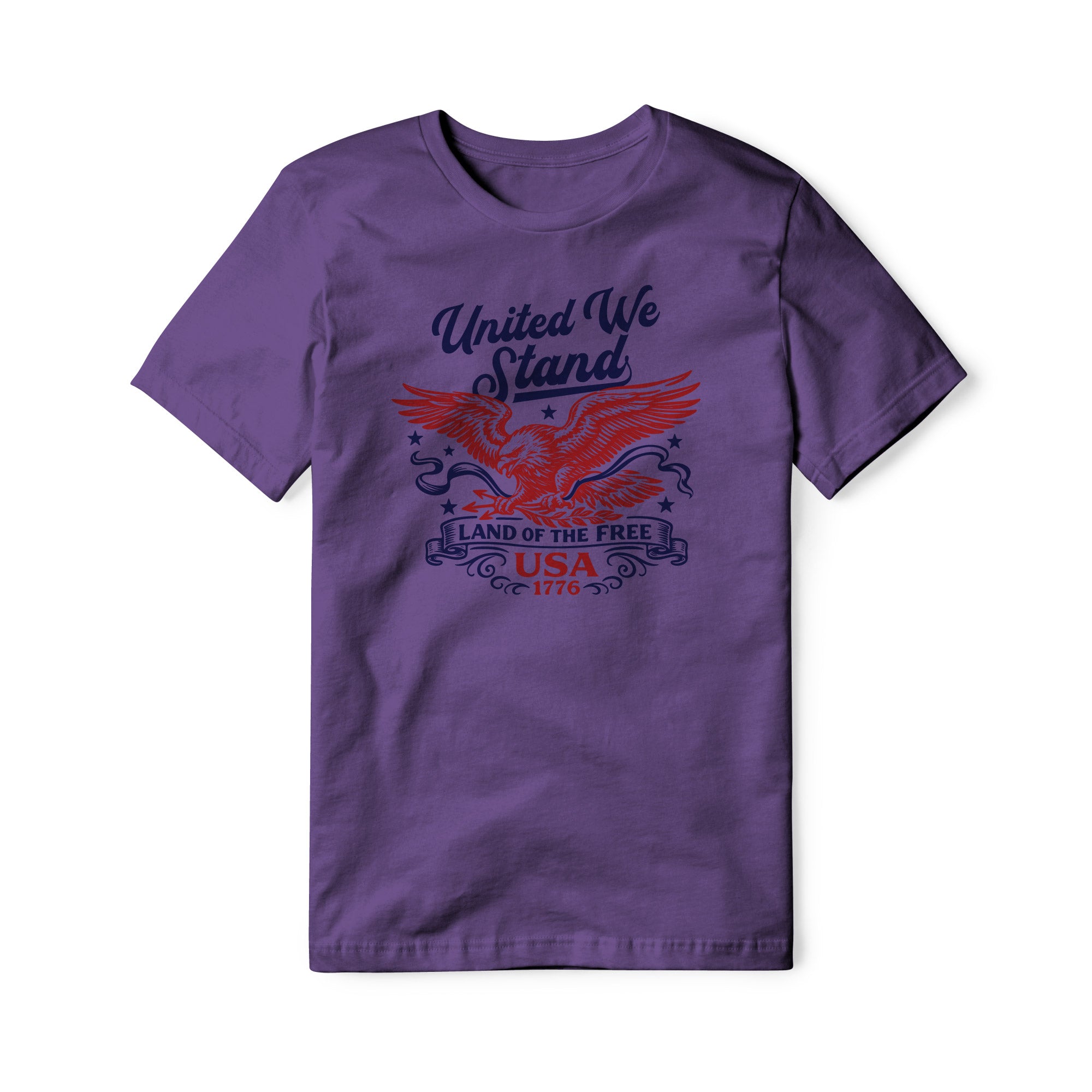 United We Stand Eagle Cotton Tee - Red