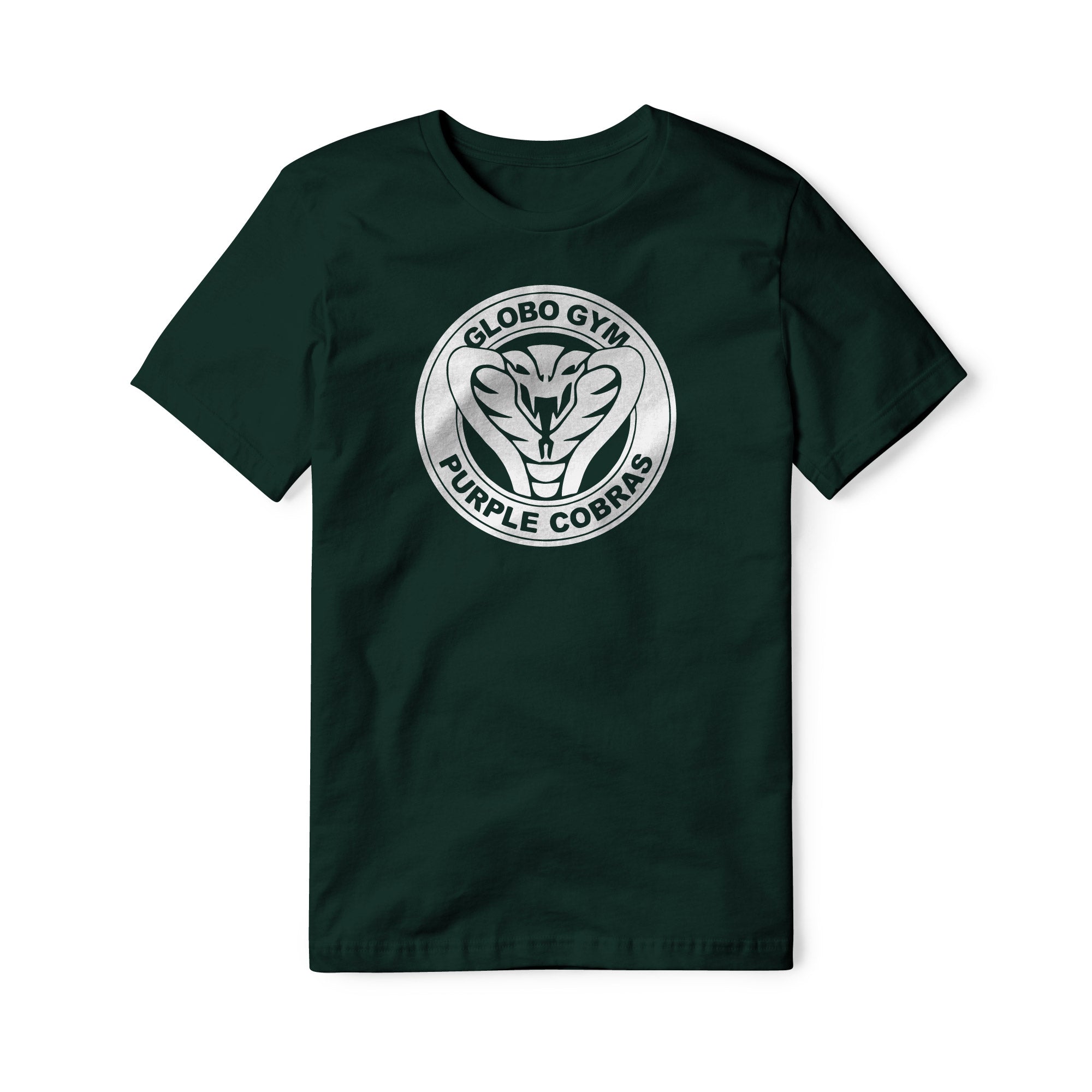 Globo Gym Purple Cobras Cotton Tee - White | Basement Republic™