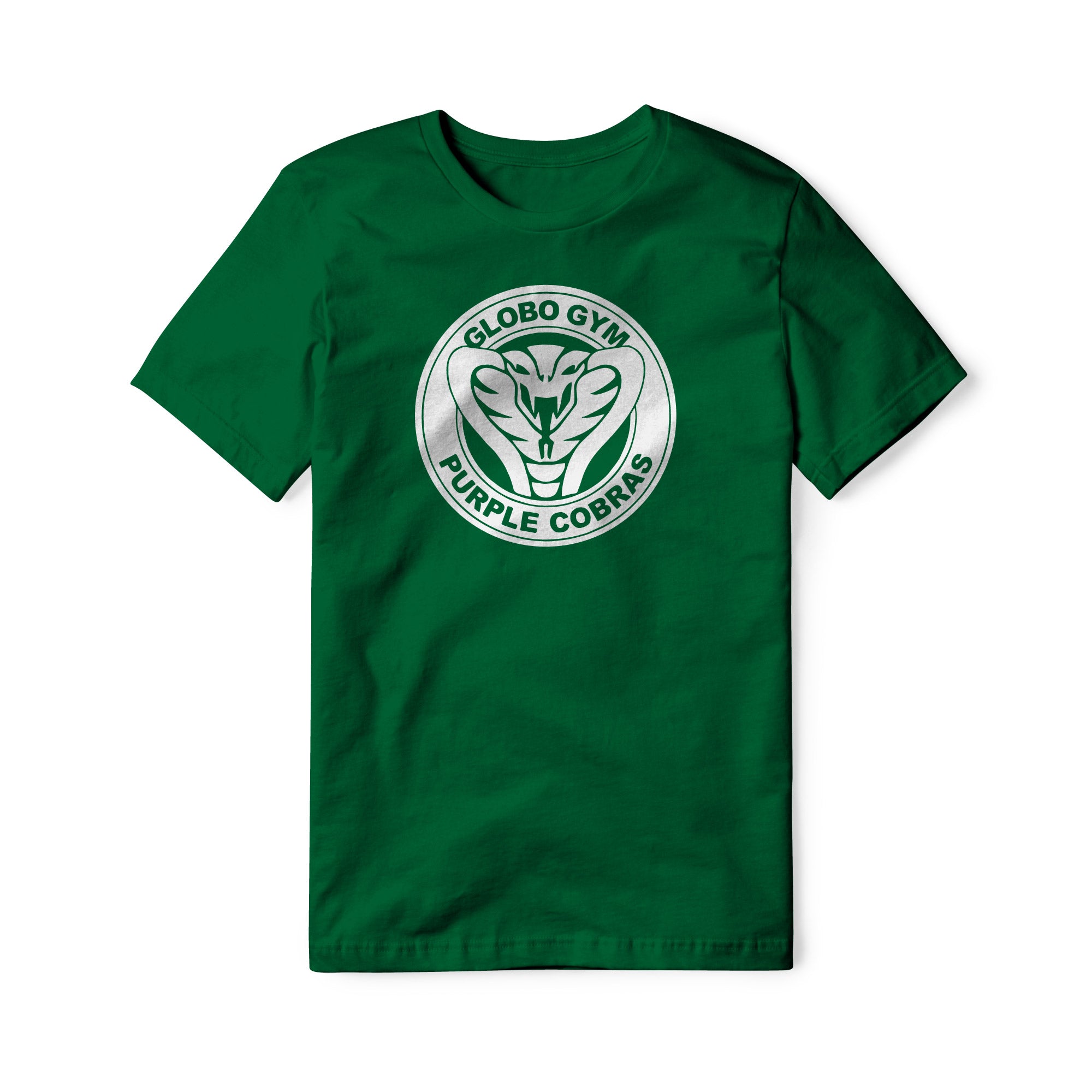 Globo Gym Purple Cobras Cotton Tee - White | Basement Republic™