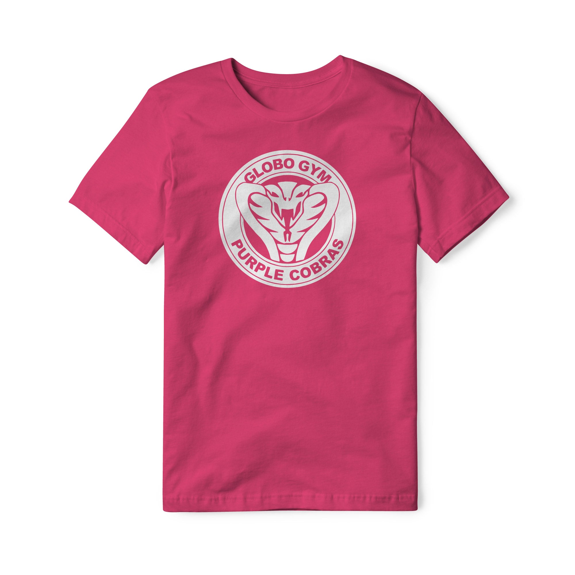 Globo Gym Purple Cobras Cotton Tee - White | Basement Republic™