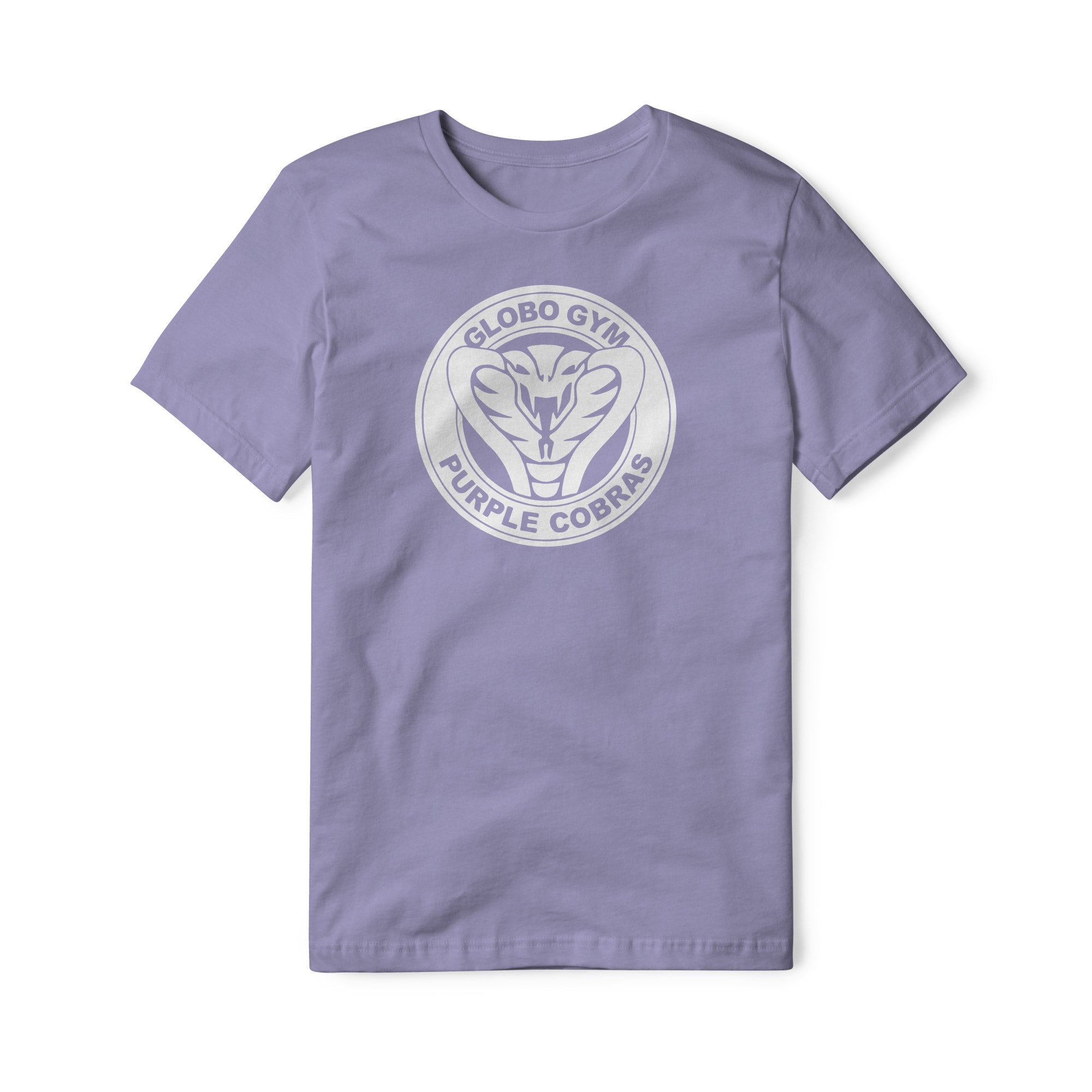 Globo Gym Purple Cobras Cotton Tee - White | Basement Republic™