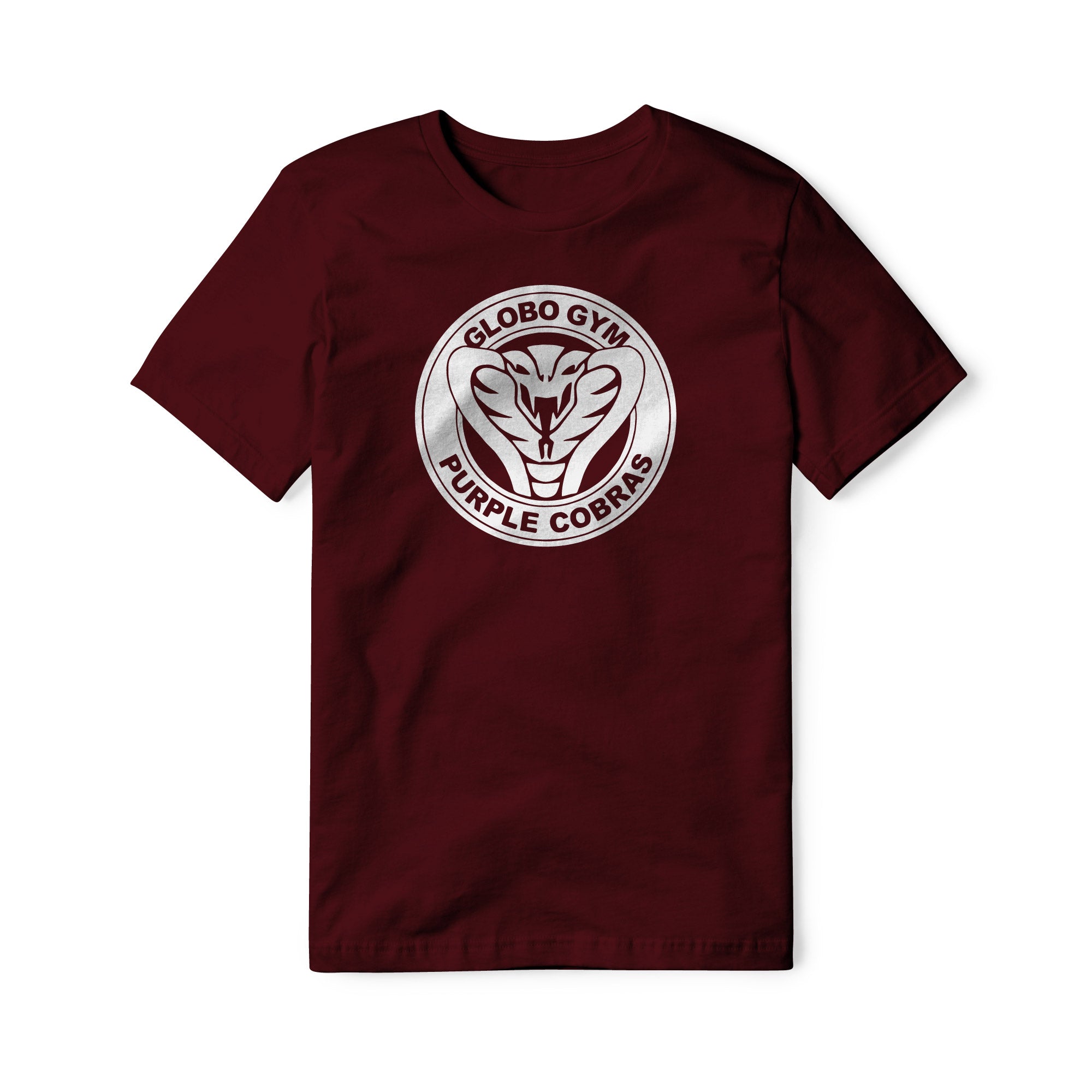 Globo Gym Purple Cobras Cotton Tee - White | Basement Republic™