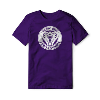 Globo Gym Purple Cobras Cotton Tee - White | Basement Republic™