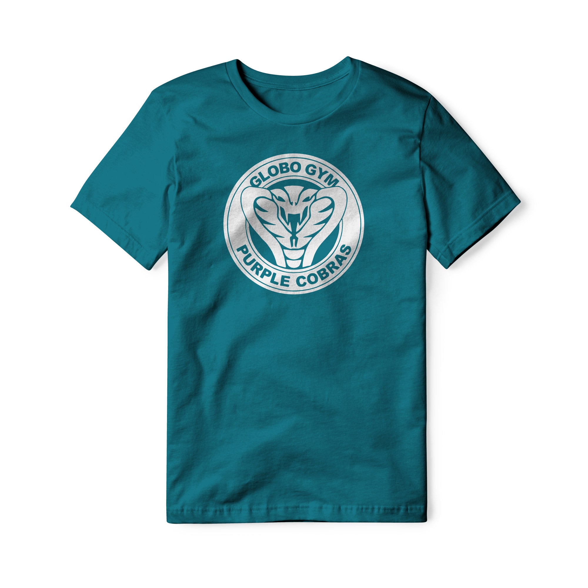 Globo Gym Purple Cobras Cotton Tee - White | Basement Republic™