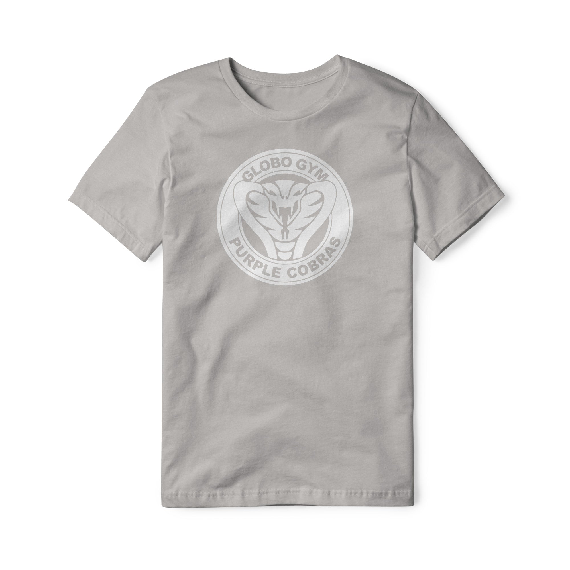 Globo Gym Purple Cobras Cotton Tee - White | Basement Republic™
