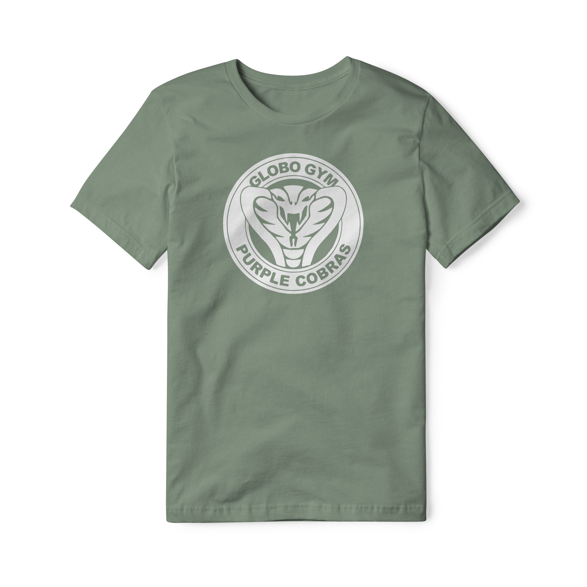 Globo Gym Purple Cobras Cotton Tee - White | Basement Republic™