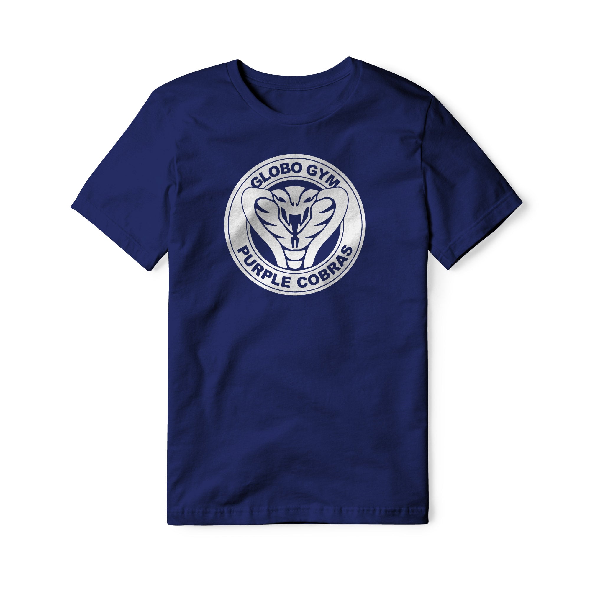 Globo Gym Purple Cobras Cotton Tee - White | Basement Republic™