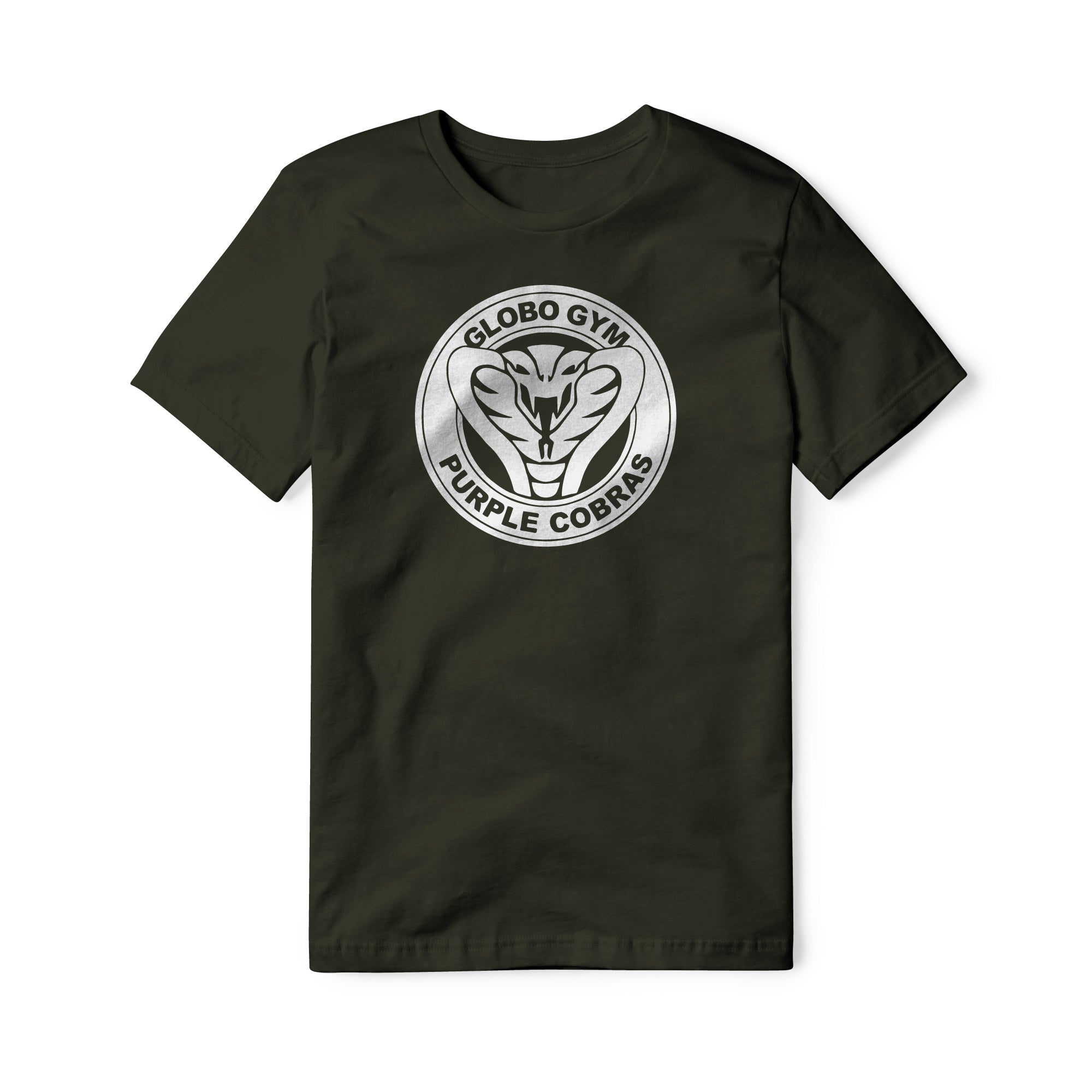 Globo Gym Purple Cobras Cotton Tee - White | Basement Republic™