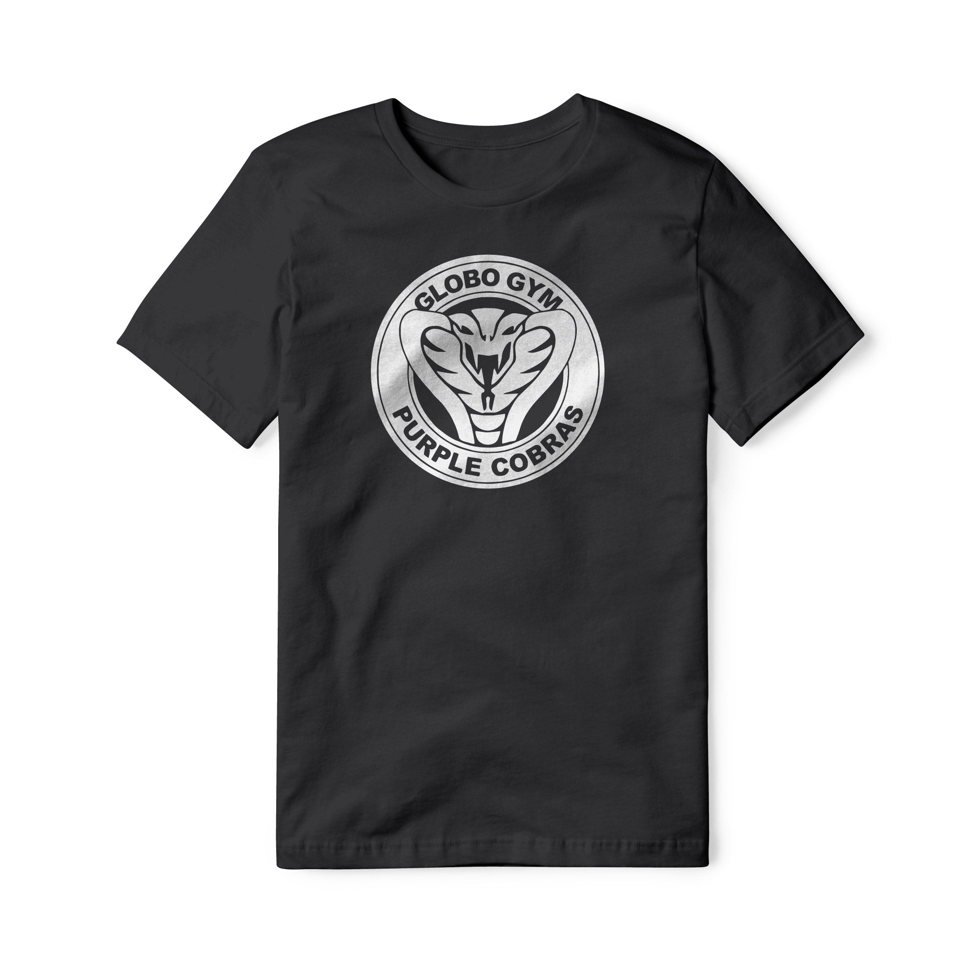 Globo Gym Purple Cobras Cotton Tee - White | Basement Republic™