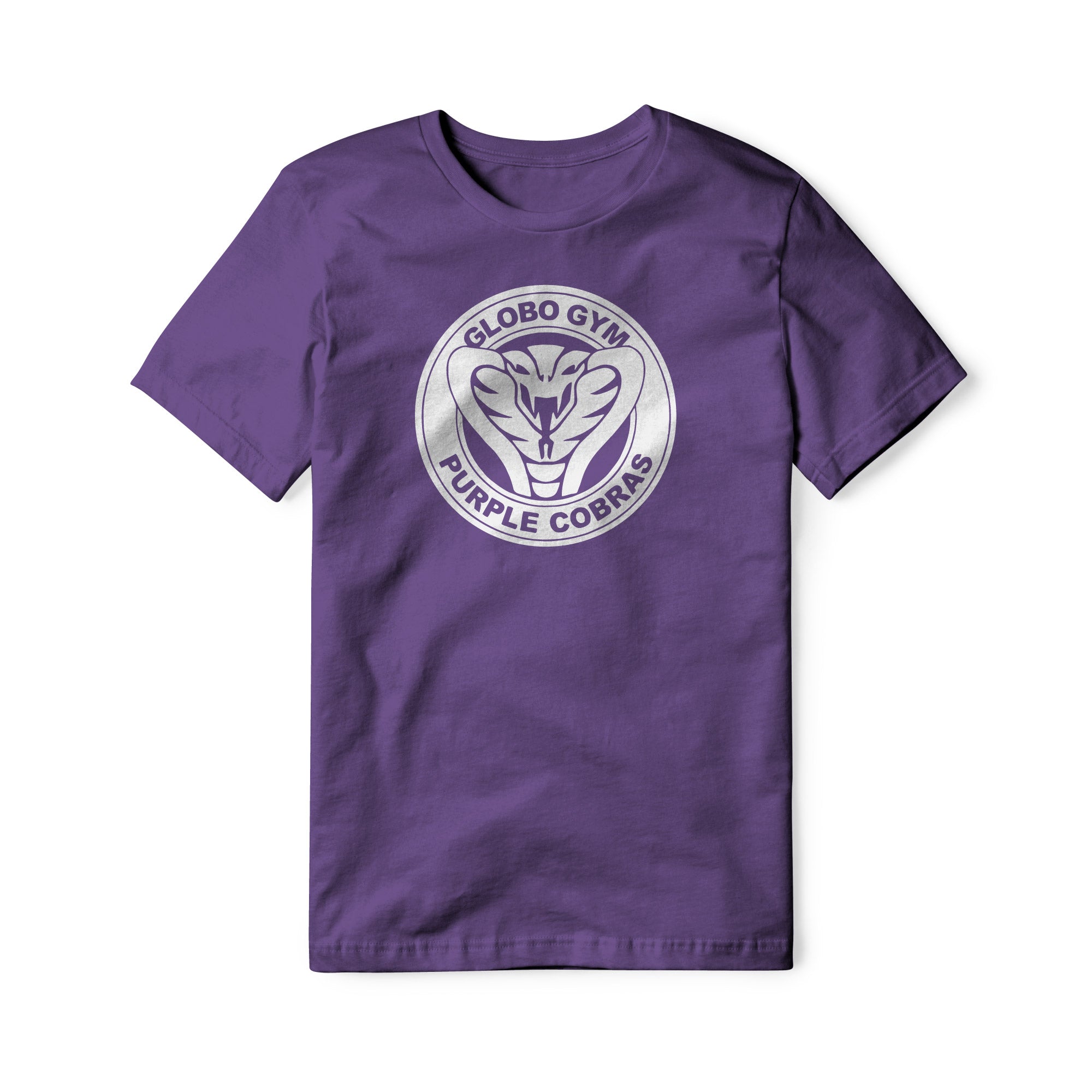 Globo Gym Purple Cobras Cotton Tee - White