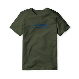 Lumon United In Severance Cotton Tee - Blue | Basement Republic™