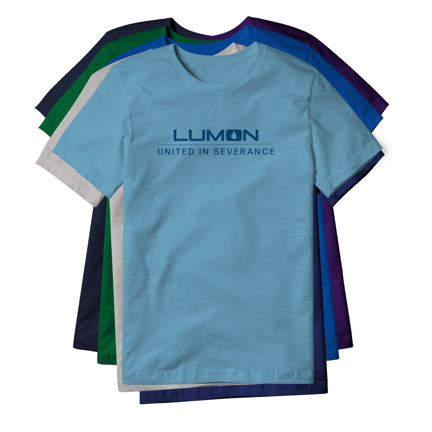Lumon United In Severance Cotton Tee - Blue | Basement Republic™