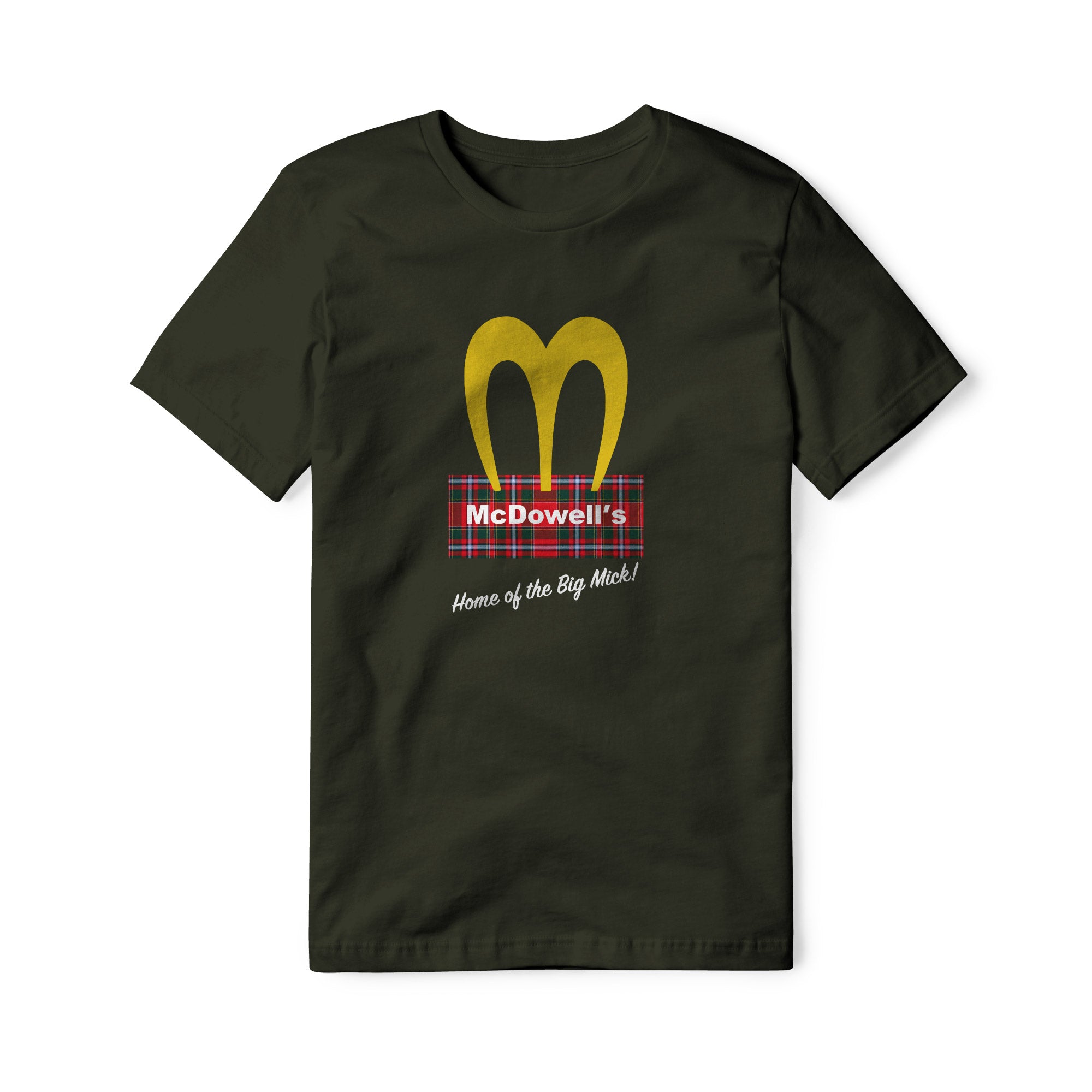 McDowell's Cotton Tee - Plaid | Basement Republic™