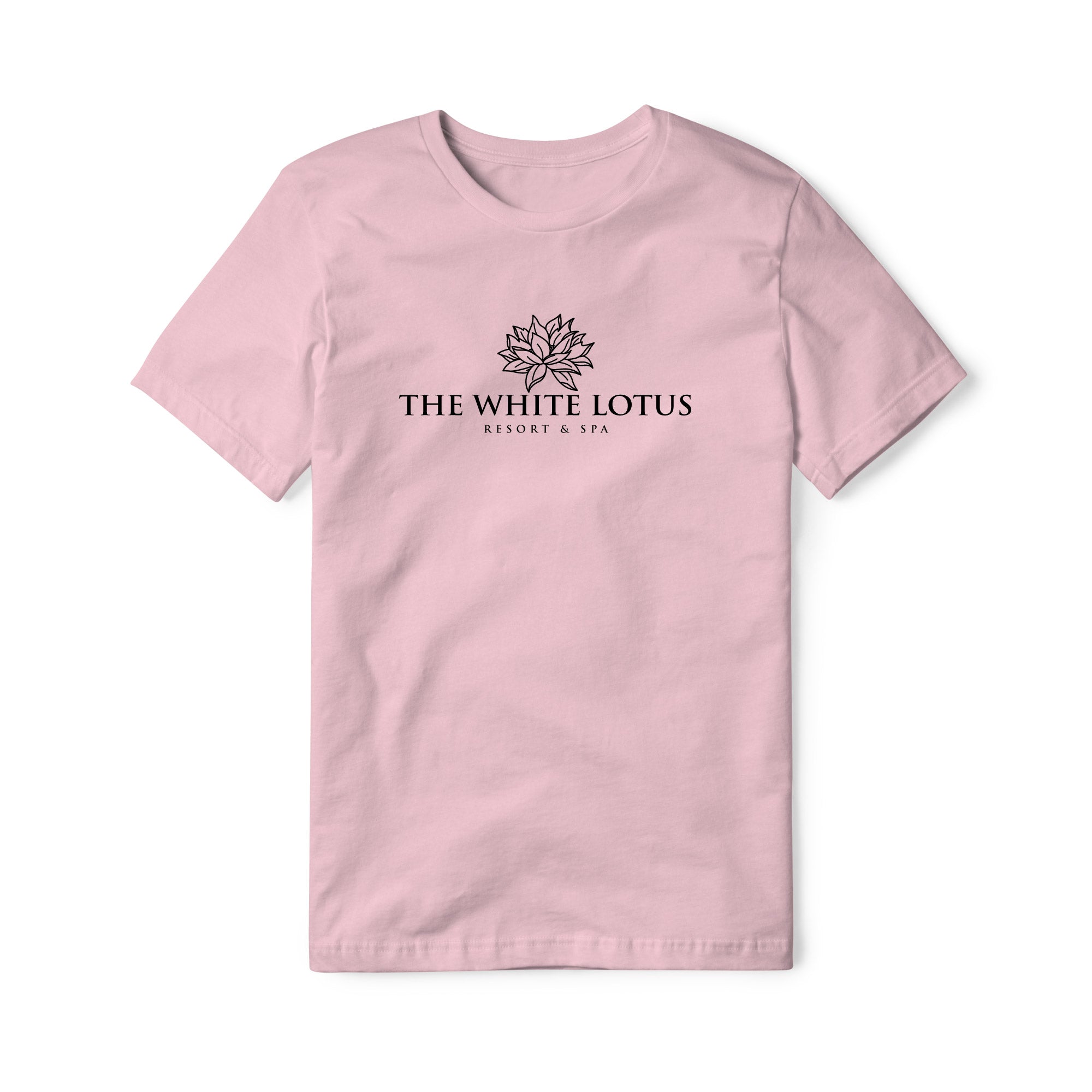 White Lotus Cotton Tee - Black