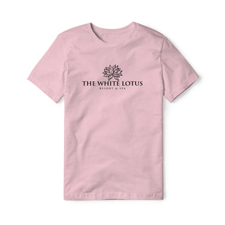White Lotus Cotton Tee - Black