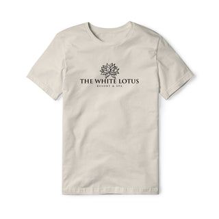White Lotus Cotton Tee - Black | Basement Republic™