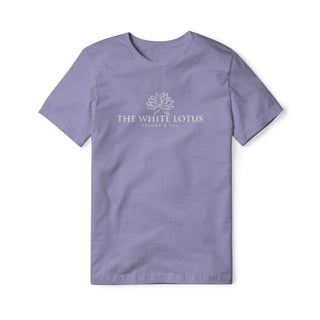 White Lotus Cotton Tee - White | Basement Republic™