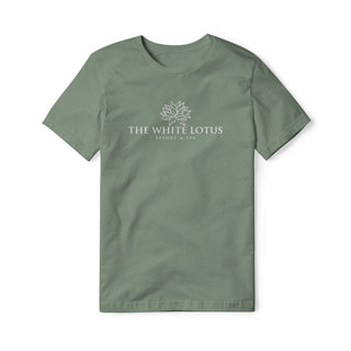White Lotus Cotton Tee - White | Basement Republic™