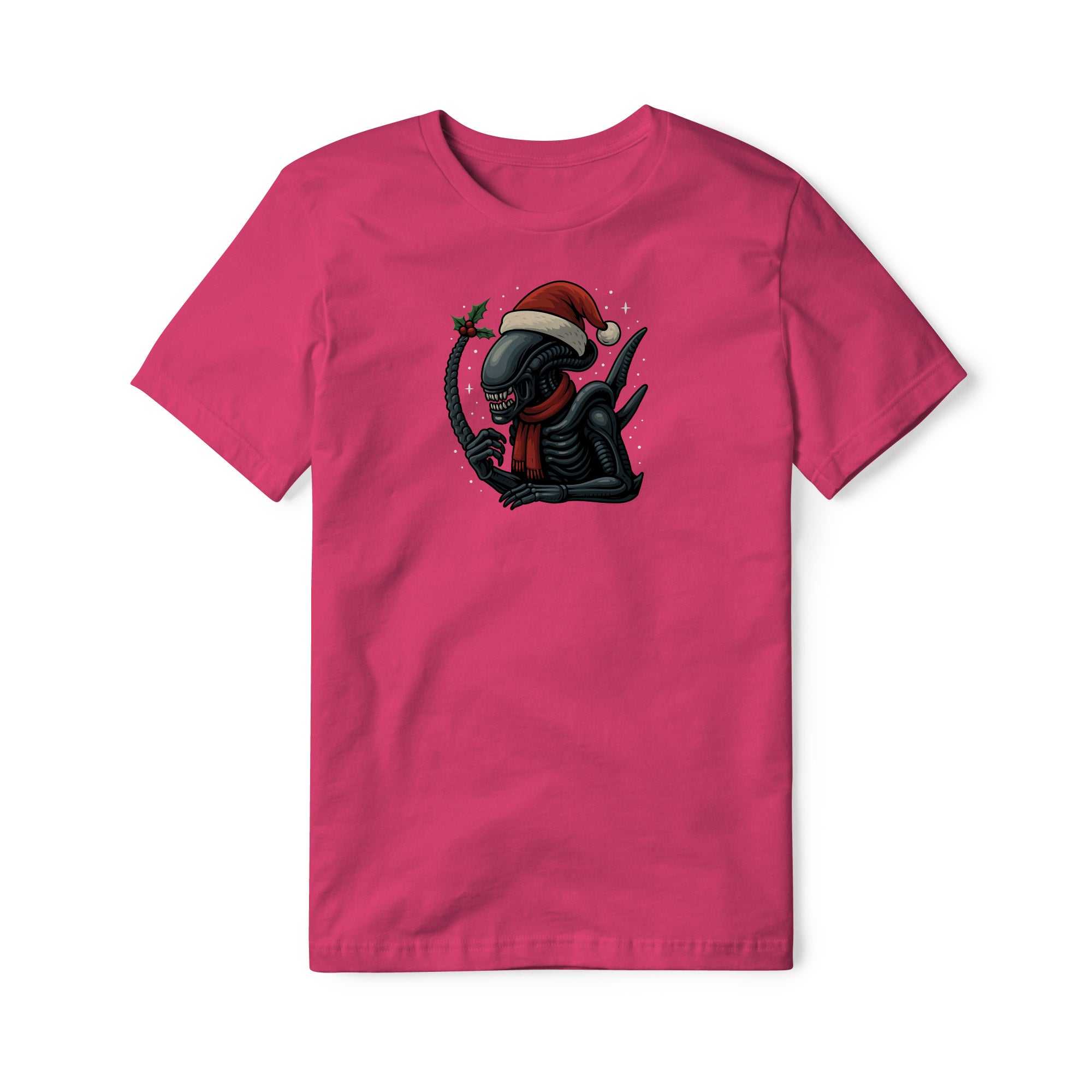 Xenomorph Cotton Tee - Christmas Edition | Basement Republic™