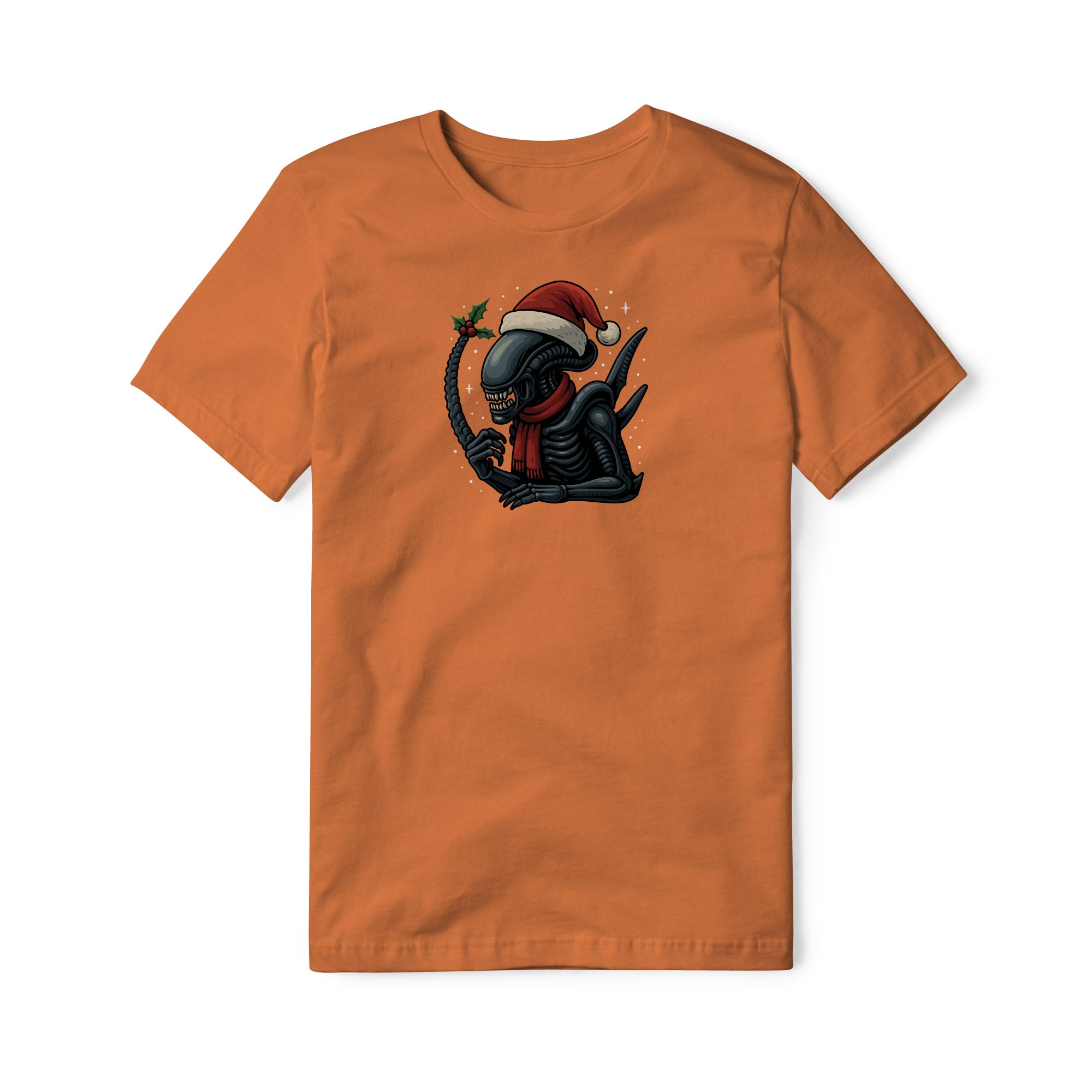 Xenomorph Cotton Tee - Christmas Edition | Basement Republic™