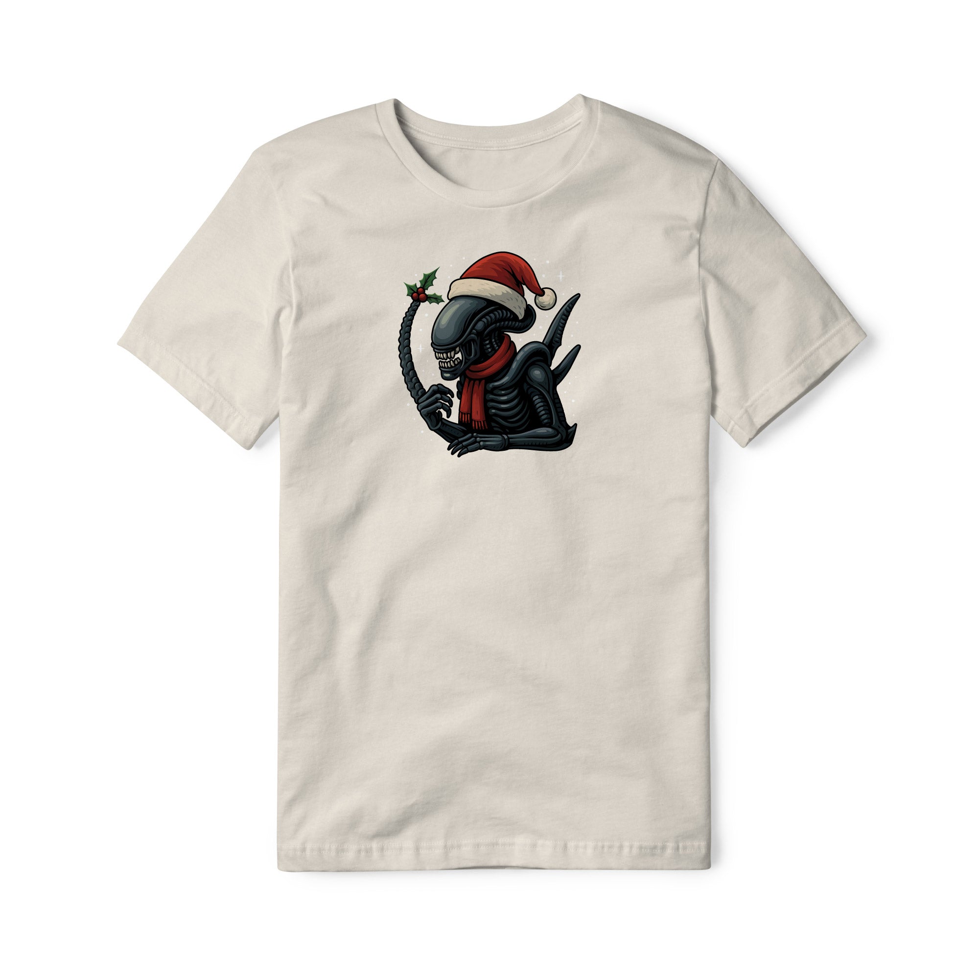 Xenomorph Cotton Tee - Christmas Edition | Basement Republic™