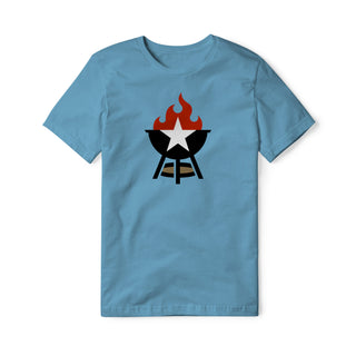 BBQ Grill Icon Cotton Tee - Full Color