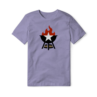 BBQ Grill Icon Cotton Tee - Full Color