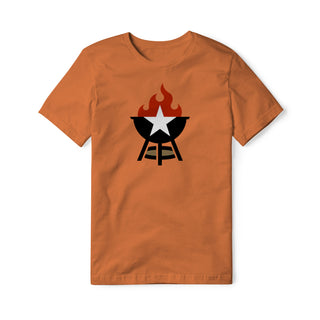 BBQ Grill Icon Cotton Tee - Full Color