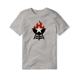 BBQ Grill Icon Cotton Tee - Full Color