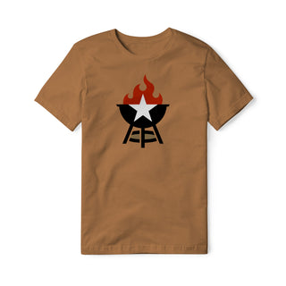 BBQ Grill Icon Cotton Tee - Full Color