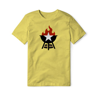 BBQ Grill Icon Cotton Tee - Full Color