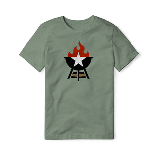 BBQ Grill Icon Cotton Tee - Full Color