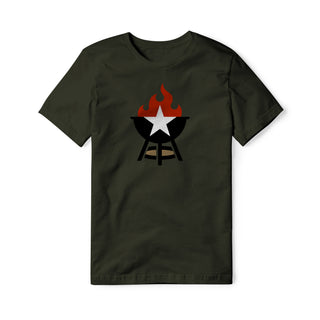 BBQ Grill Icon Cotton Tee - Full Color