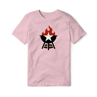 BBQ Grill Icon Cotton Tee - Full Color