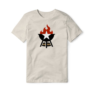 BBQ Grill Icon Cotton Tee - Full Color