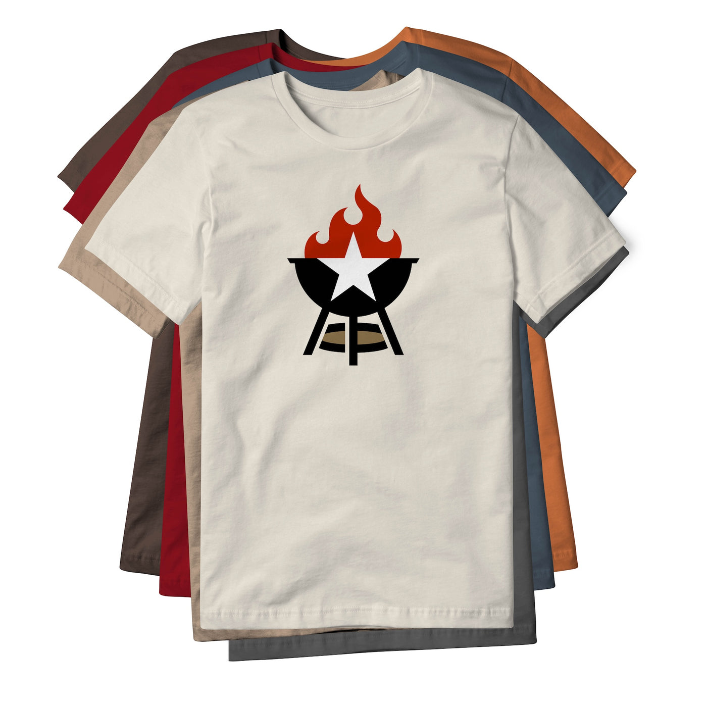 BBQ Grill Icon Cotton Tee - Full Color | Backyard Republic™