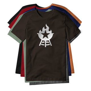 BBQ Grill Icon Cotton Tee - White | Backyard Republic™