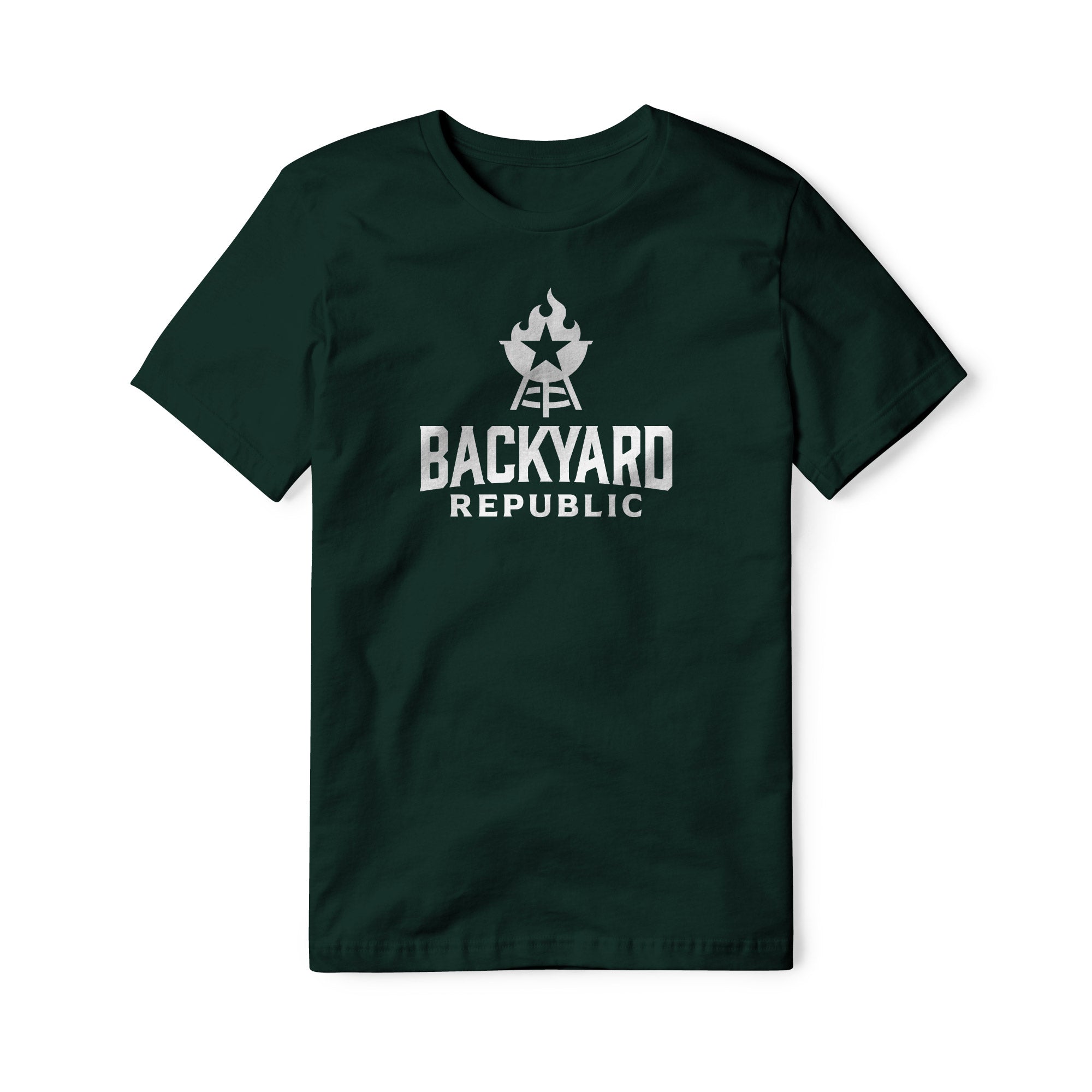Backyard Republic Logo Cotton Tee - White | Backyard Republic™