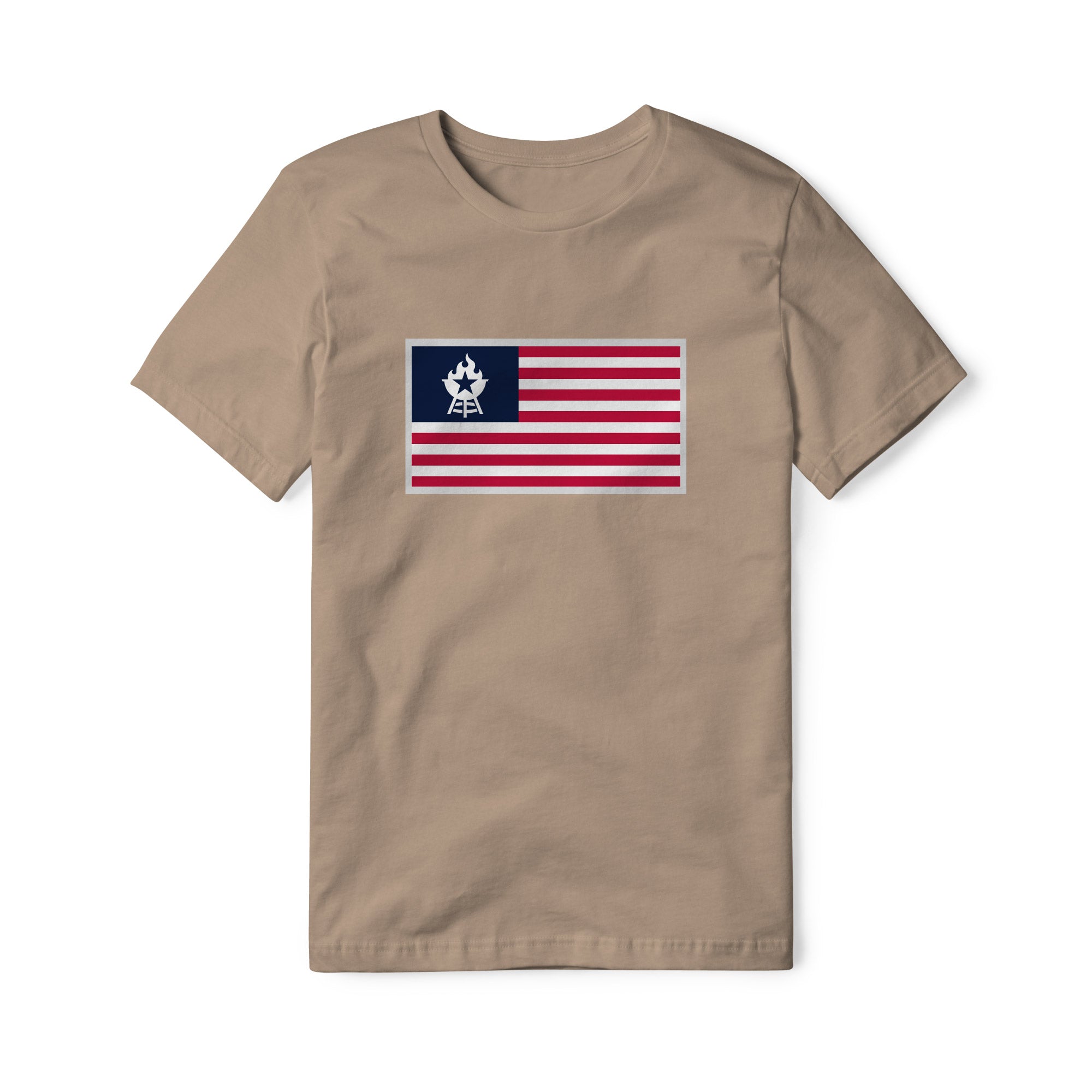 USA Flag BBQ Cotton Tee