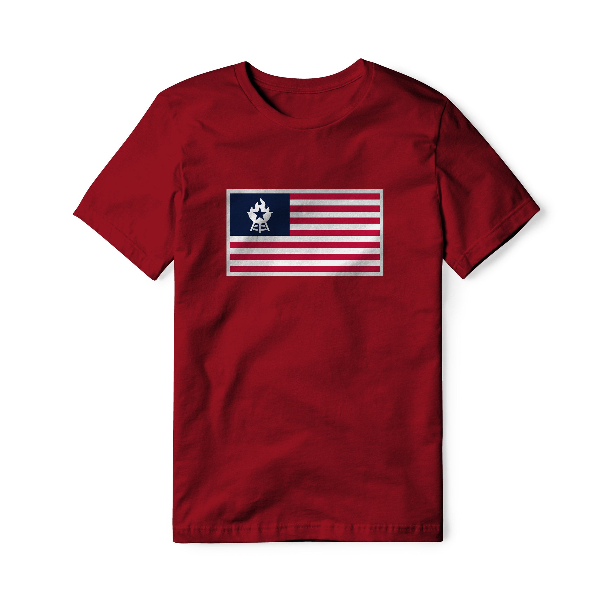 USA Flag BBQ Cotton Tee