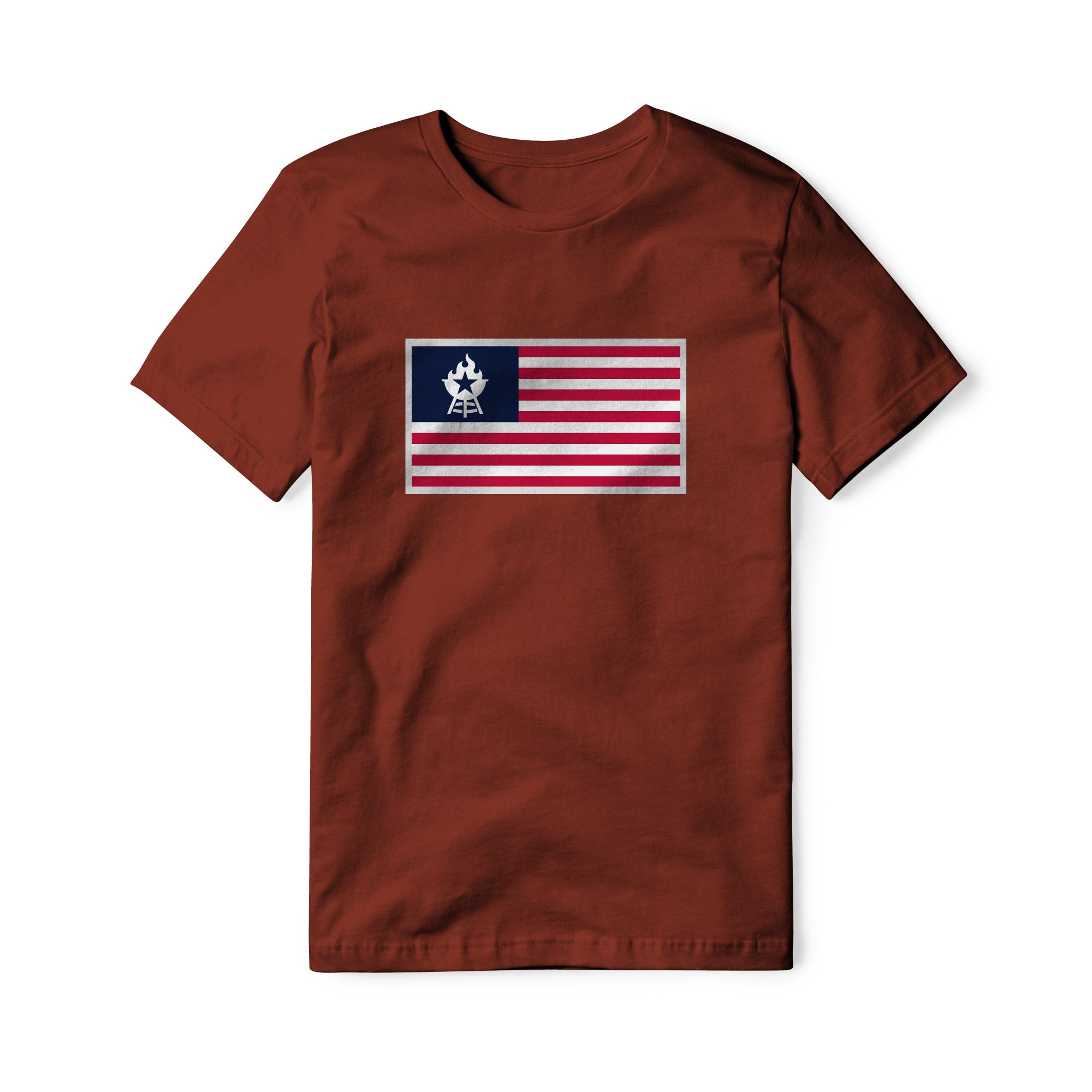 USA Flag BBQ Cotton Tee