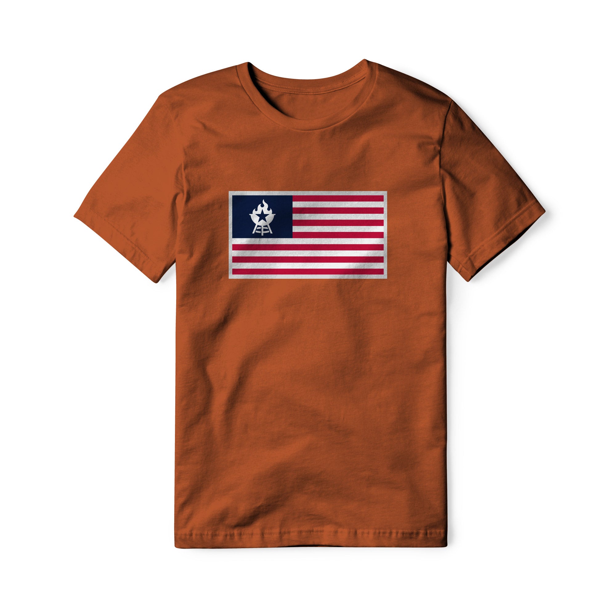 USA Flag BBQ Cotton Tee