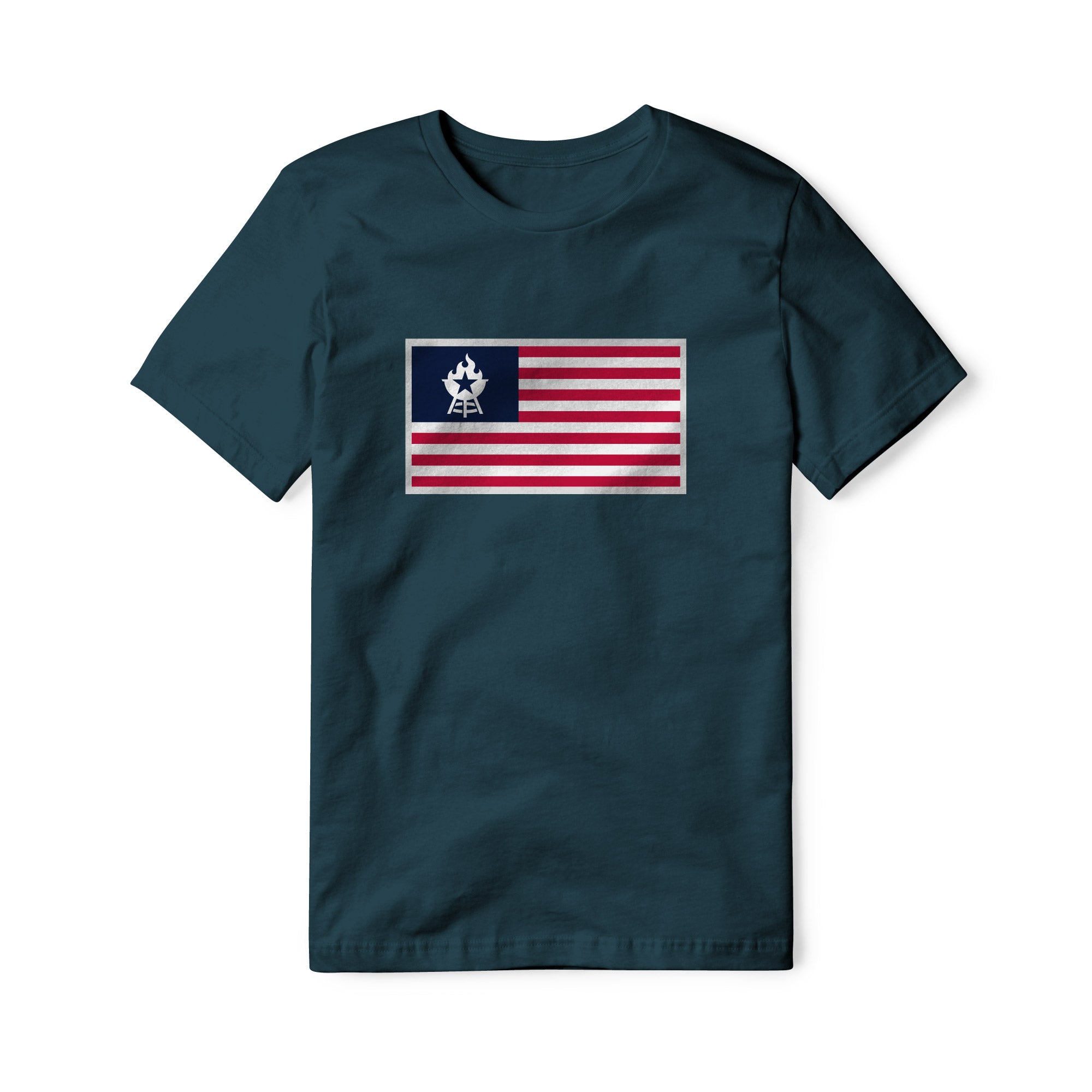 USA Flag BBQ Cotton Tee