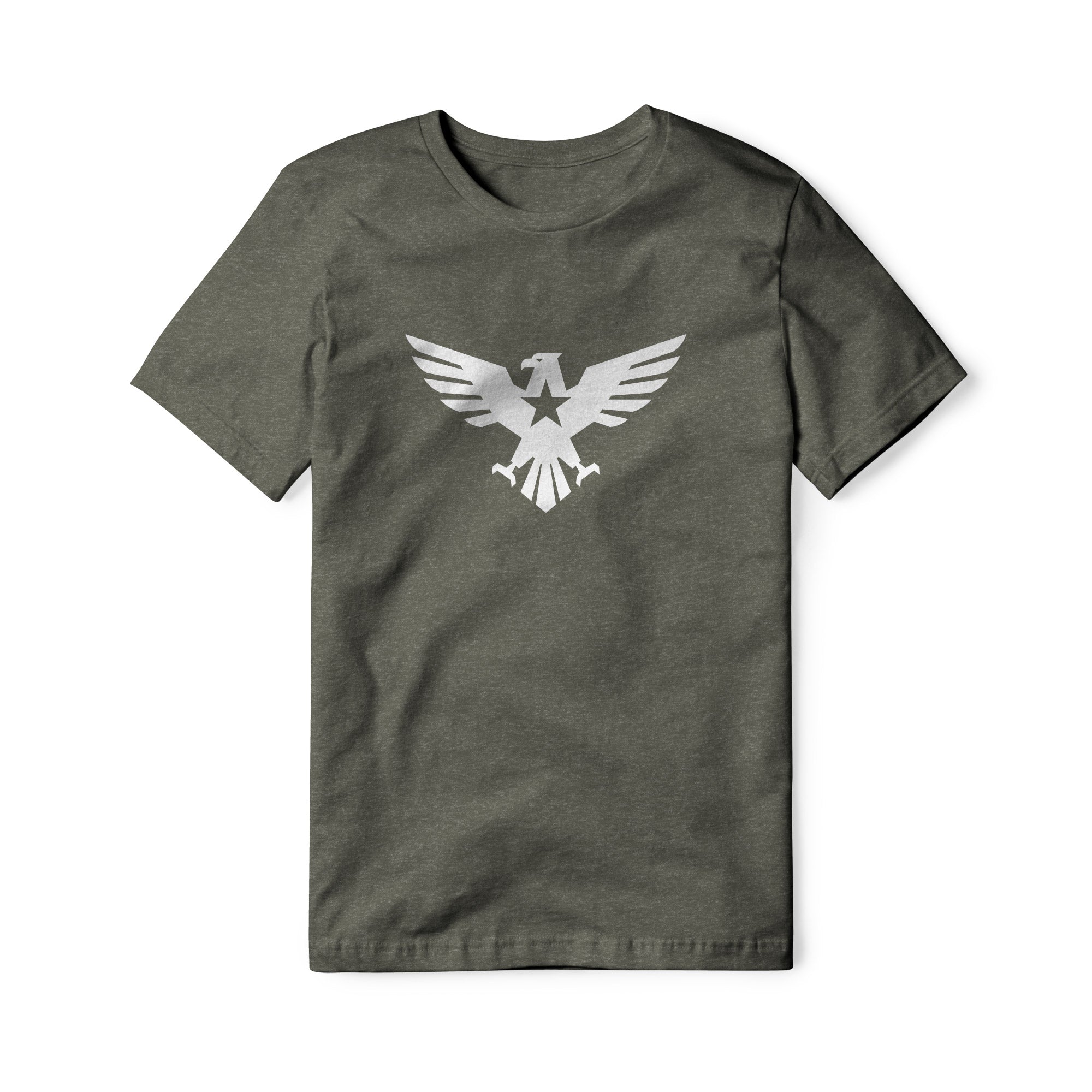 Eagle Icon Blend Tee - White | Ballistic Republic™