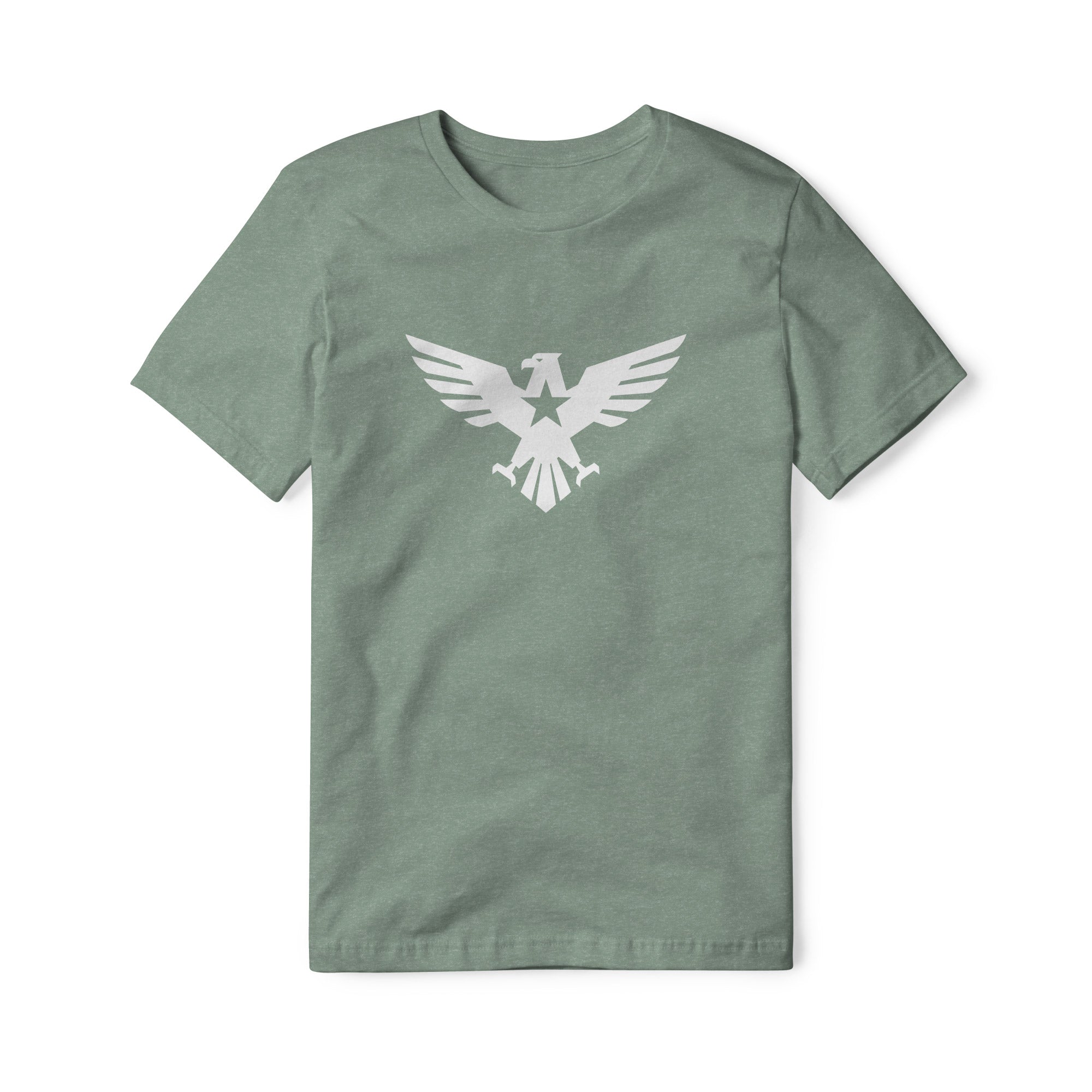 Eagle Icon Blend Tee - White | Ballistic Republic™