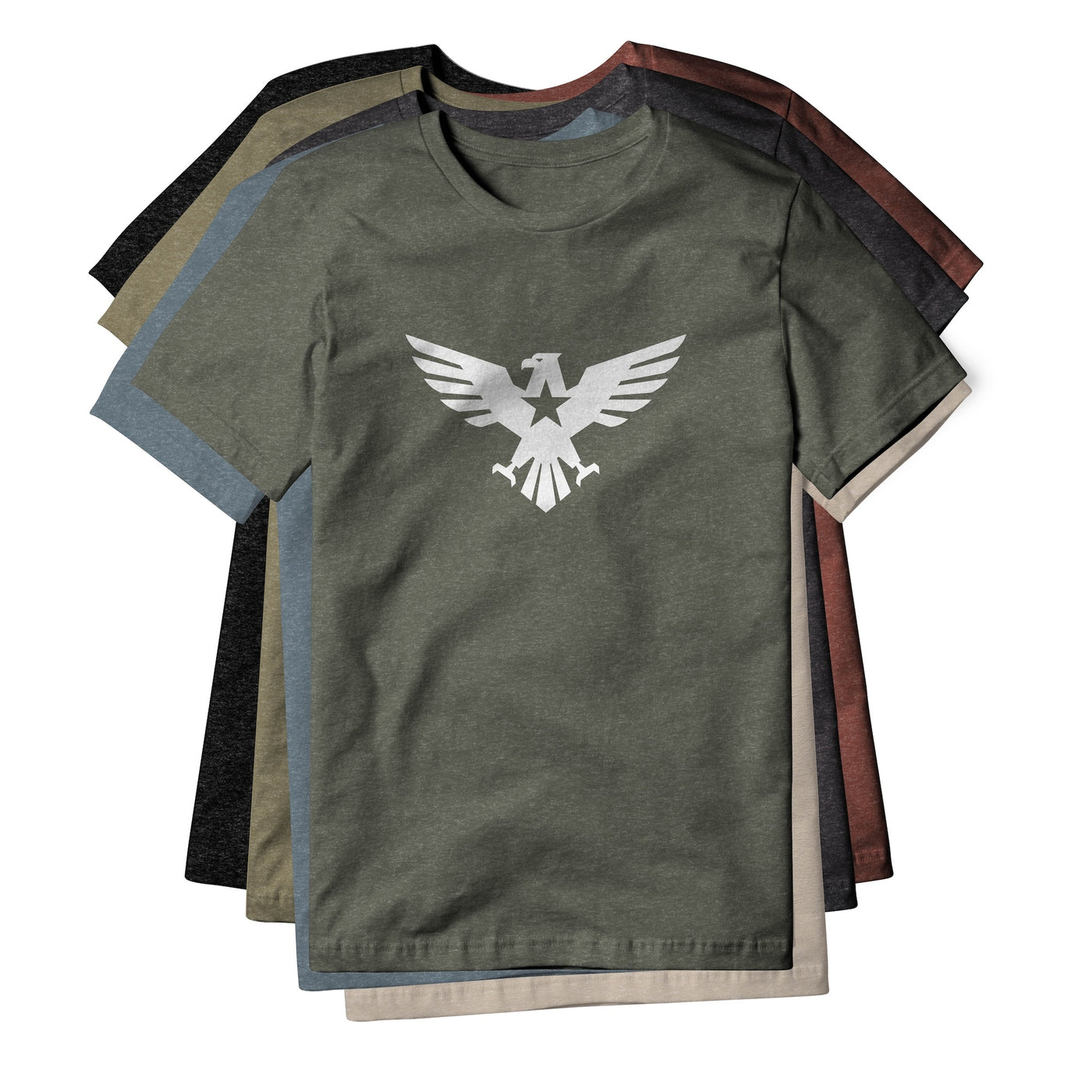 Eagle Icon Blend Tee - White | Ballistic Republic™